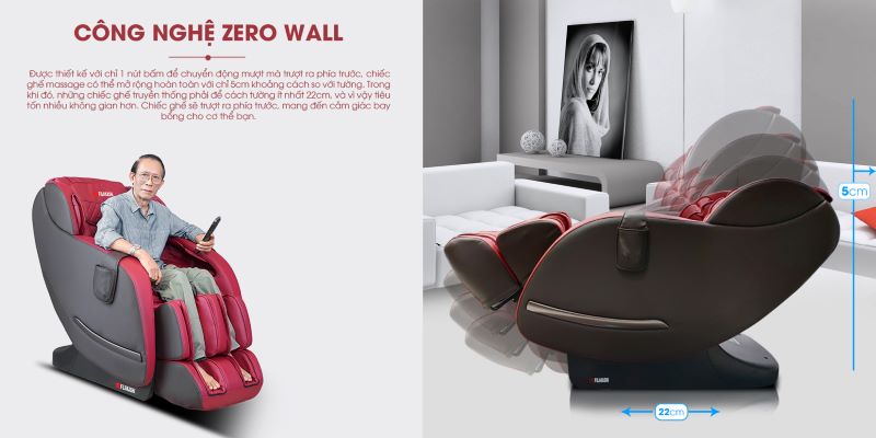 Công nghệ massage zero wall siêu đã