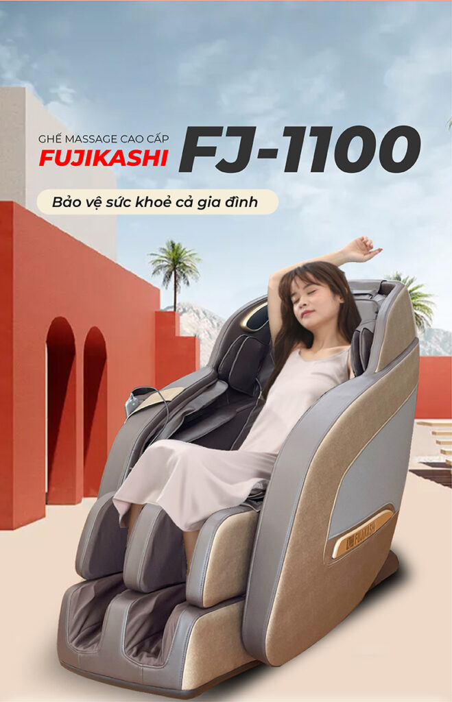 Ghế massage Fujikashi FJ-1100 bảo vệ sức khỏe cả gia đình